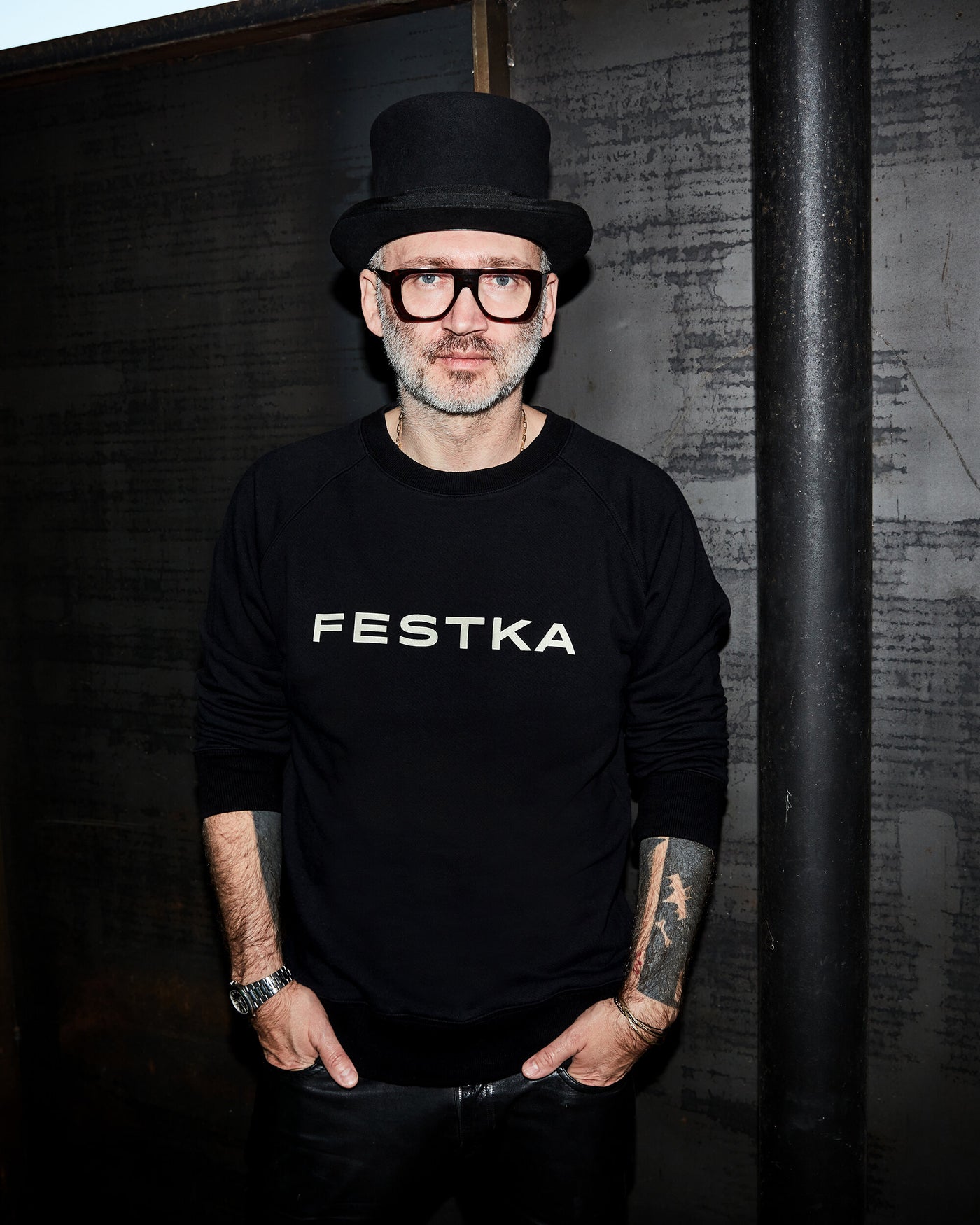 Festka x CHATTY sweatshirt BLACK