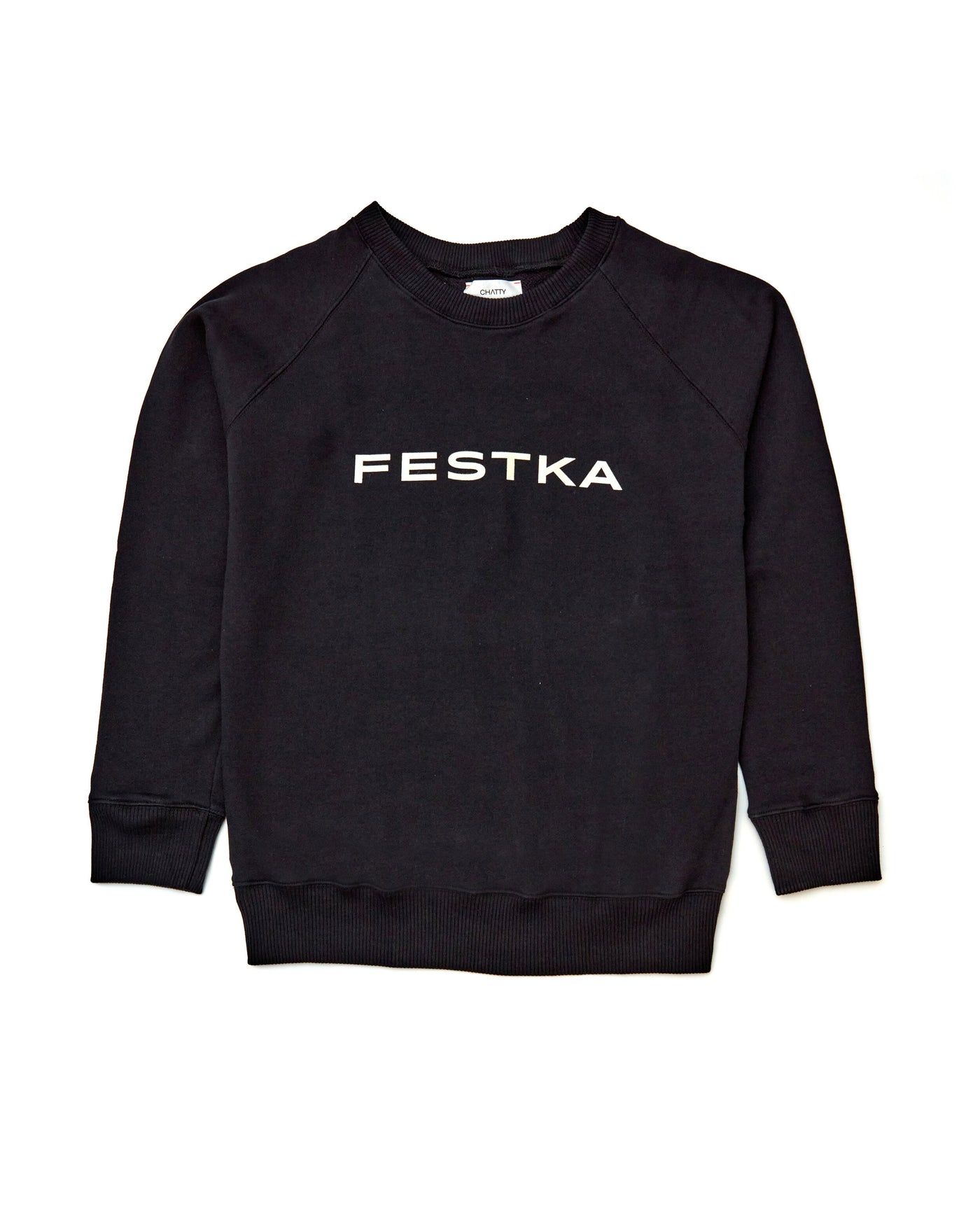 Festka x CHATTY sweatshirt BLACK